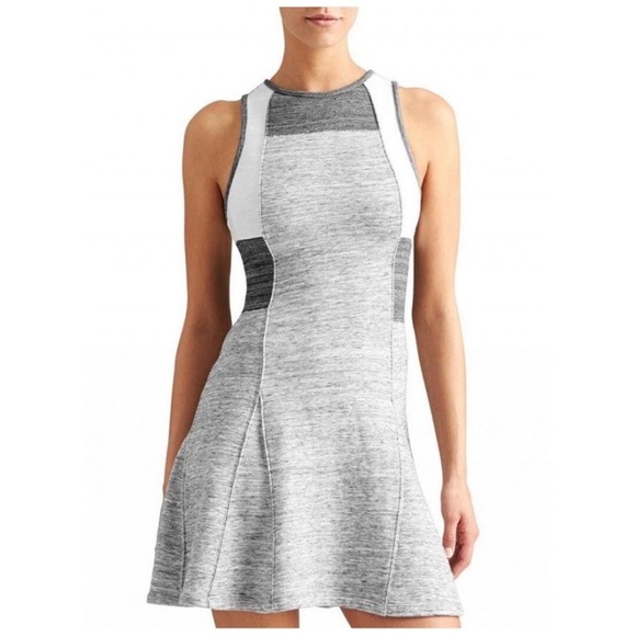 Athleta x Derek Lam Gray and White Colorblock Sleeveless Dress XXS - Picture 2 of 6